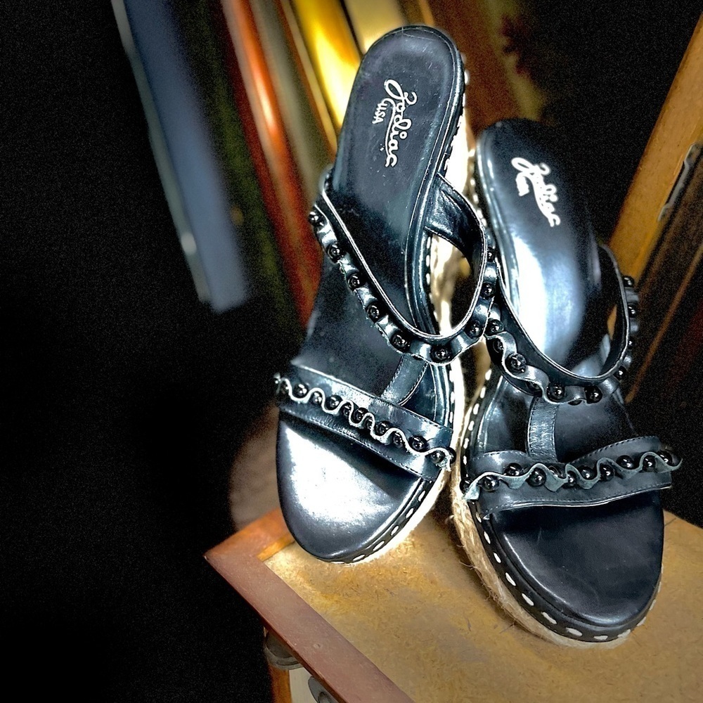 ZODIAC BEADED LEATHER ESPADRILLES - Picture 3 of 6
